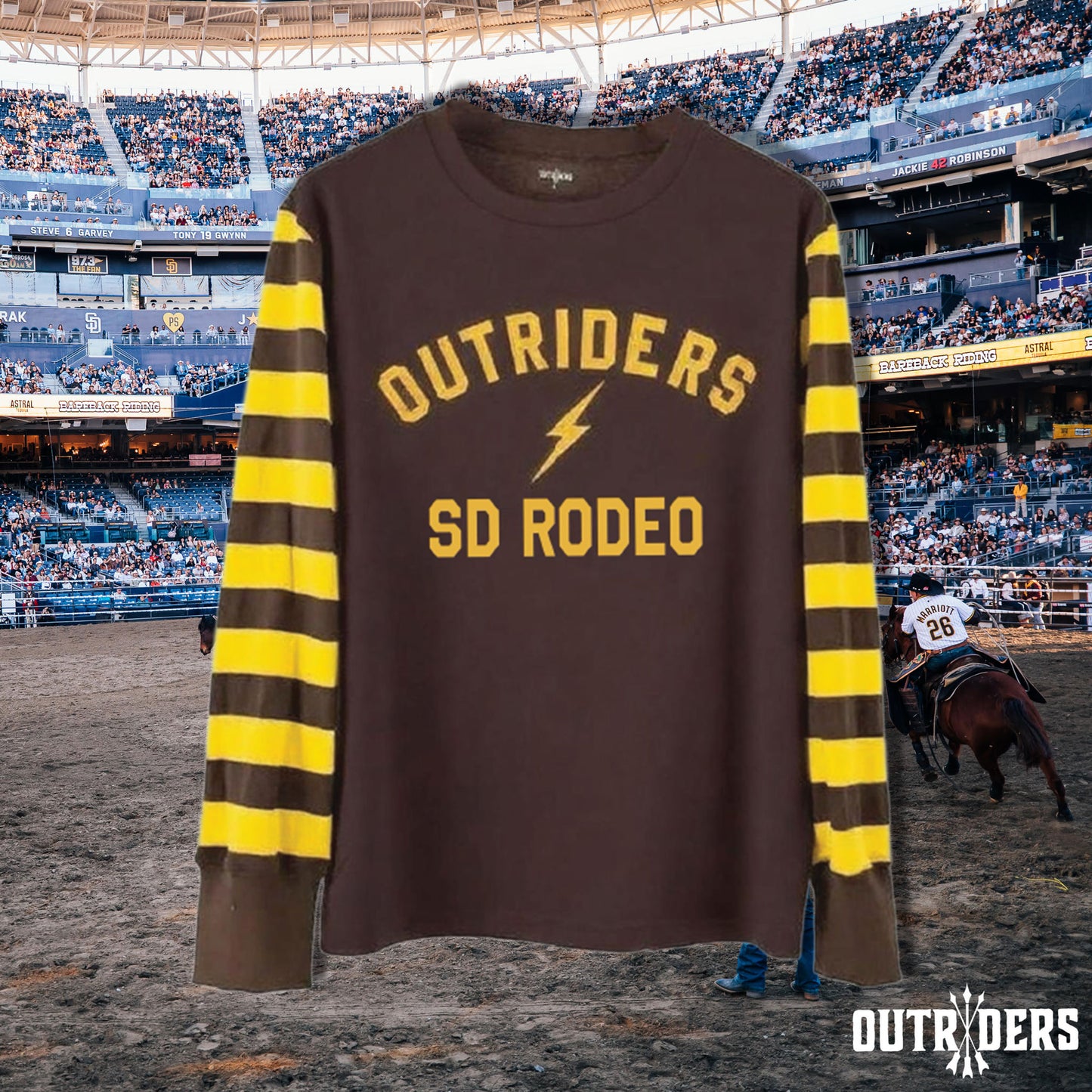 SD Rodeo x Outriders Striped Long Sleeve